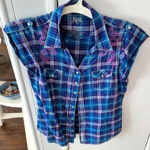 Rock 47 By Wrangler Western Shirt.   Medium